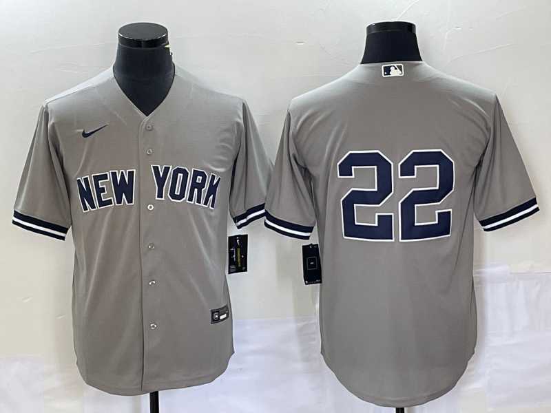 Men's New York Yankees #22 Harrison Bader No Name Grey Cool Base Stitched Baseball Jersey,We sell and wholesale Men's New York Yankees #22 Harrison Bader No Name Grey Cool Base Stitched Baseball Jersey on line form chian!
